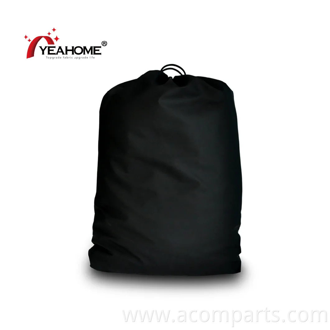 100% Polyester Black Outdoor Car Cover Water-Proof UV-Proof Customized Cover